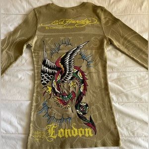 Ed hardy long sleeve Tee